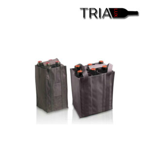 Black foldable wine bag