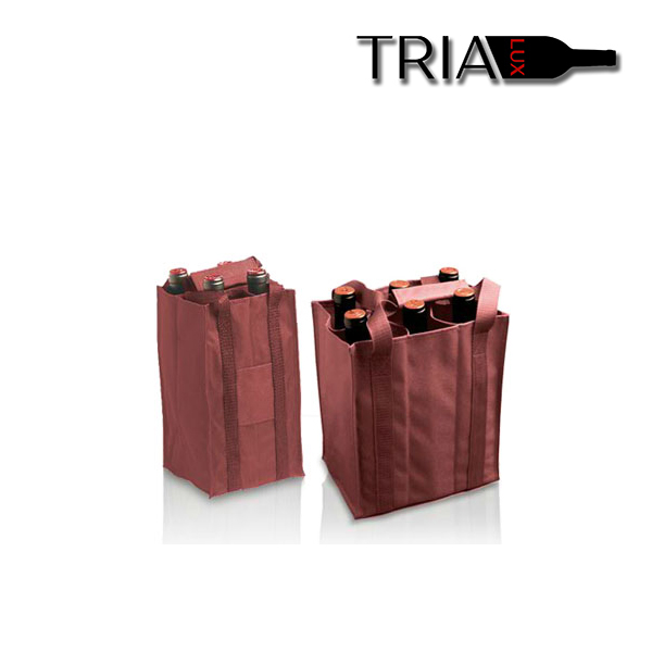 Burgundy foldable wine bag