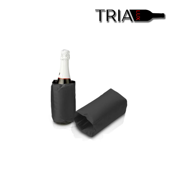 Pulltex Wine Wrap Instant Bottle Cooler Black